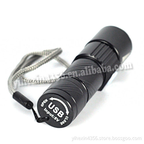 Built-in Battery USB Rechargable USB Flash Drive Flashlight